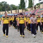 Keseruan Akhir Pekan, Polres Tanggamus Gelar Olahraga Bersama